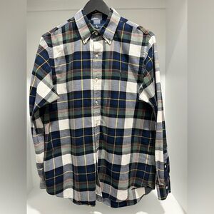Vintage Ralph Lauren Classic Fit Tartan Performance Flannel Shirt size Medium